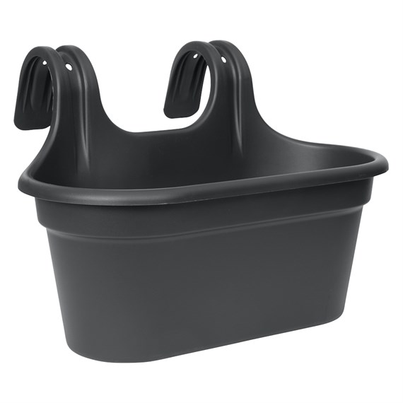 Elho Easyday Joy Easyfix Duo Balcony Box 35cm Intense Black (1100155)
