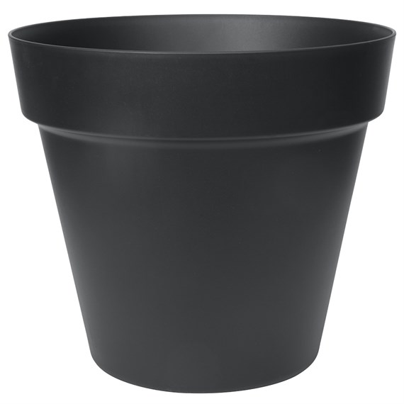 Elho Easyday Smile Straight Flower Pot 30cm Intense Black (1100211)