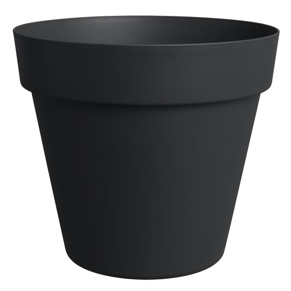 Elho Easyday Smile Straight Flower Pot 40cm Intense Black (1100220)