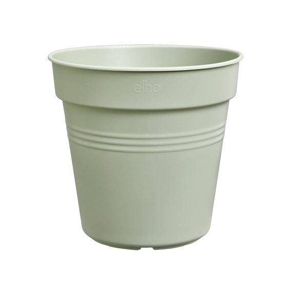 Elho Green Basics Growpot 17cm Plant Pot Stone Green (6811611736700)