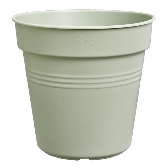 Elho Green Basics Growpot 35cm Plant Pot Stone Green (6813213536700)