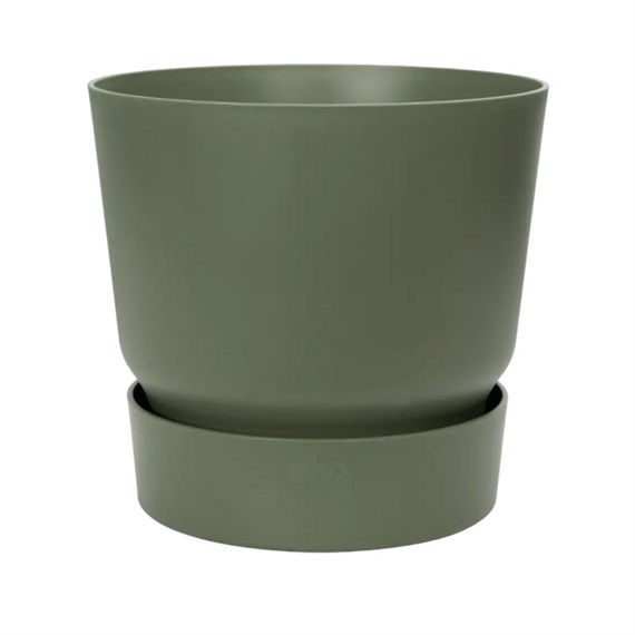 Elho Greenville Round 16cm Leaf Green Plant Pot (3041501636000)