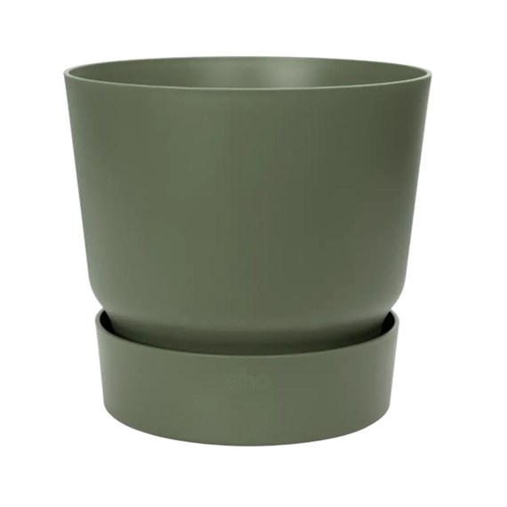 Elho Greenville Round 18cm Leaf Green Plant Pot (3051701836000)