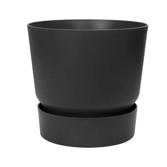 Elho Greenville Round 18cm Living Black Plant Pot (3051701843300)