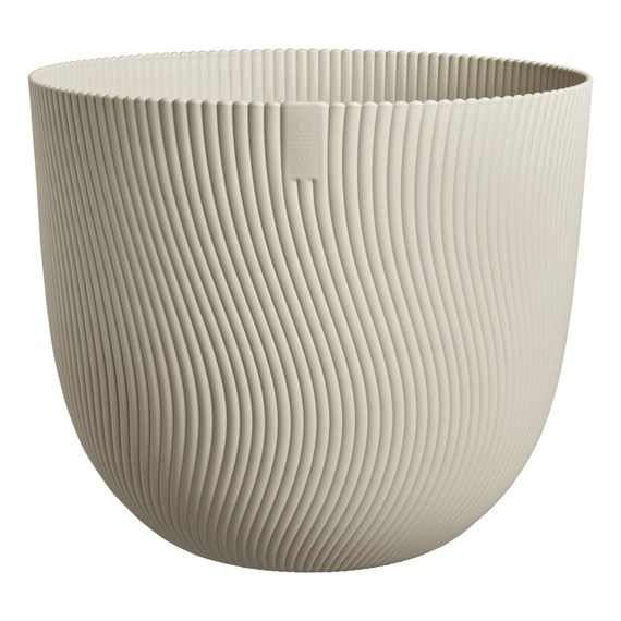 Elho Sereh Round 40cm Plant Pot Mushroom Beige (3203304045700)