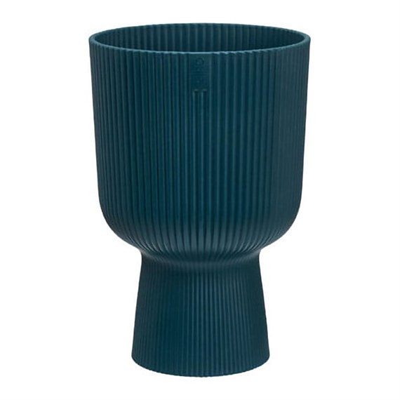 Elho Vibes Fold Coupe 14cm Deep Blue Plant Pot (2902101429400)