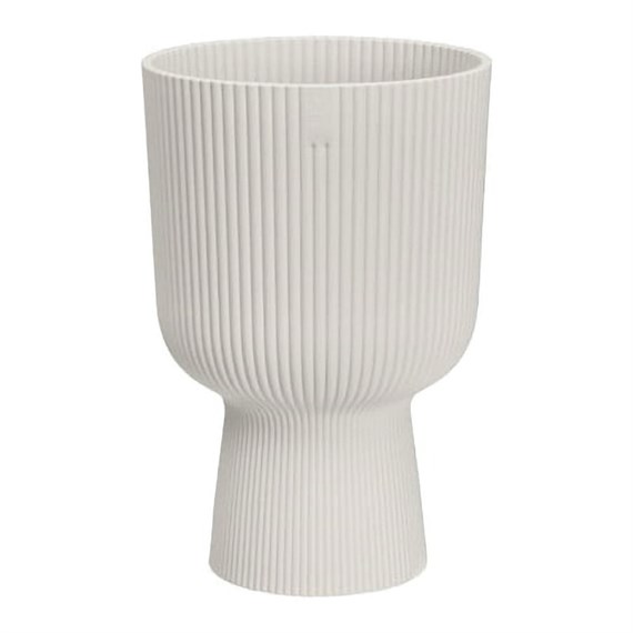 Elho Vibes Fold Coupe 14cm Silky White Plant Pot (2902101445100)