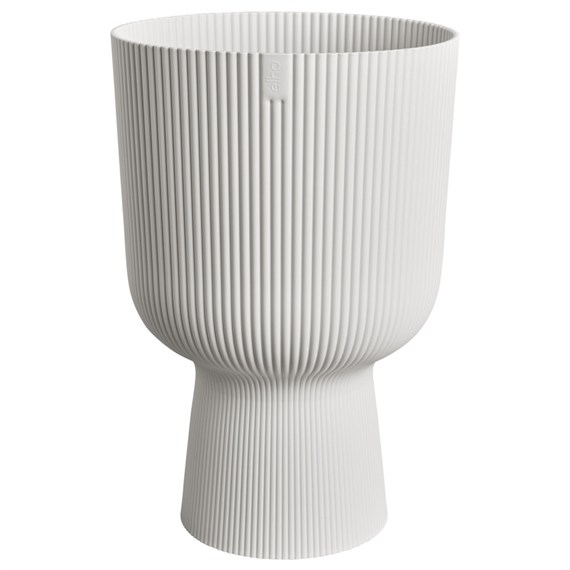 Elho Vibes Fold Coupe 30cm Plant Pot Silky White (2904503045100)