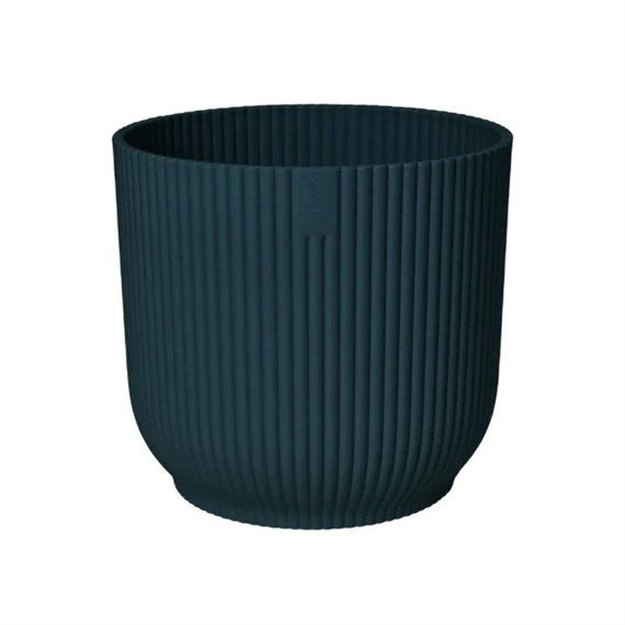 Elho Vibes Fold Round 14cm Deep Blue Plant Pot (2501301429400)