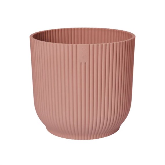 Elho Vibes Fold Round 14cm Delicate Pink Plant Pot (2501301418100)