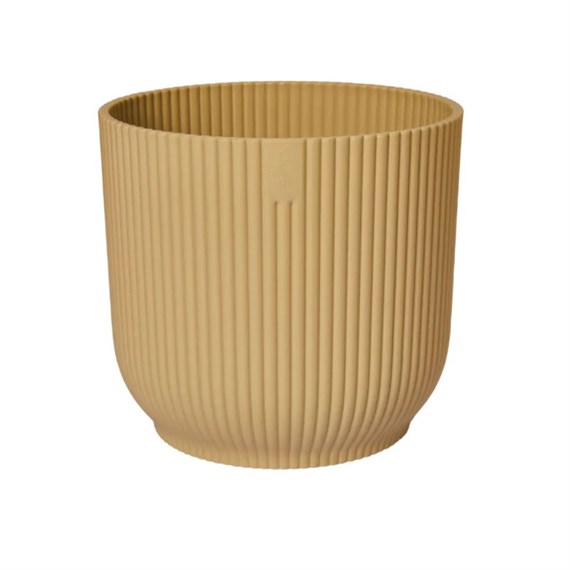 Elho Vibes Fold Round 16cm Butter Yellow Plant Pot (2541501612000)
