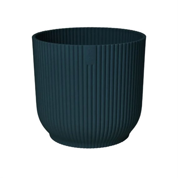 Elho Vibes Fold Round 16cm Deep Blue Plant Pot (2541501629400)