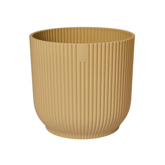 Elho Vibes Fold Round 18cm Butter Yellow Plant Pot (2641701812000)