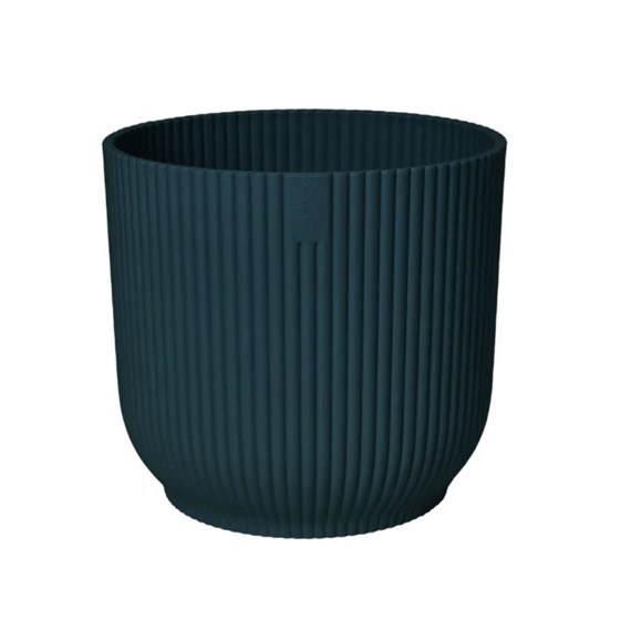Elho Vibes Fold Round 18cm Deep Blue Plant Pot (2641701829400)