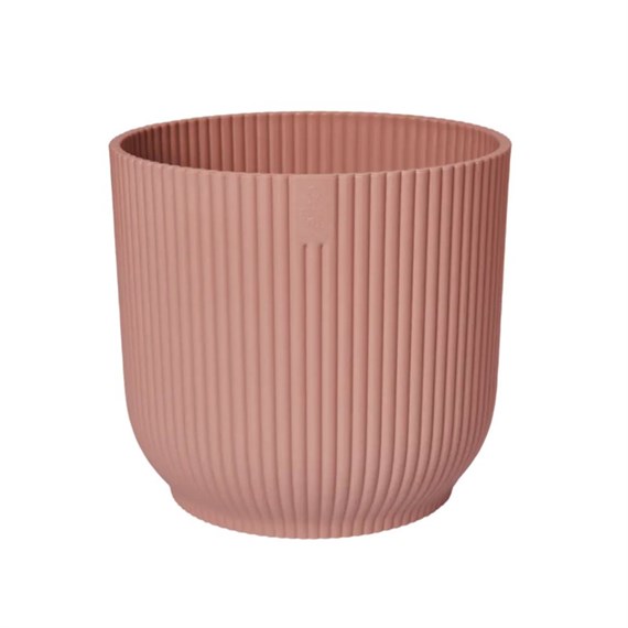Elho Vibes Fold Round 18cm Delicate Pink Plant Pot (2641701818100)