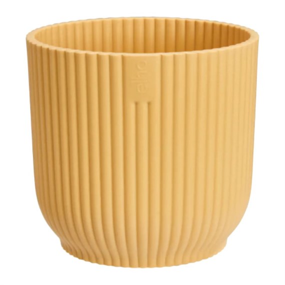 Elho Vibes Fold Round Mini 11cm Butter Yellow Plant Pot (2831001112000)