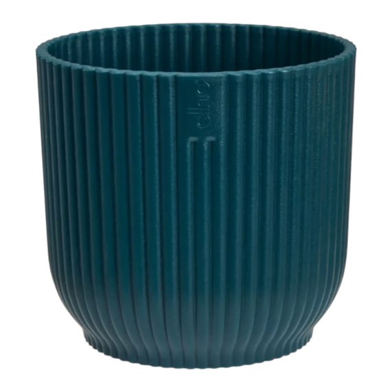 Elho Vibes Fold Round Mini 7cm Deep Blue Plant Pot (2816500729400)