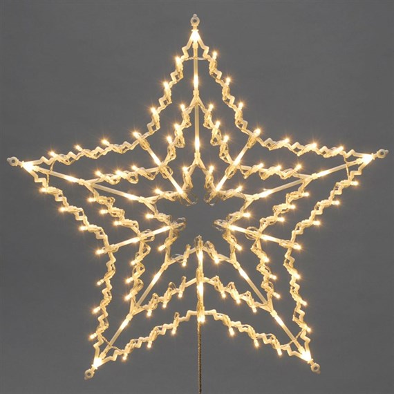 Festive 100 Warm White LED Christmas String Light Window Light Star (P025362)