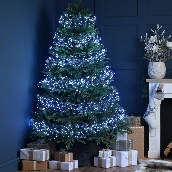 Festive 3000 LED Multifunction Cluster Christmas String Lights - White (P057510)