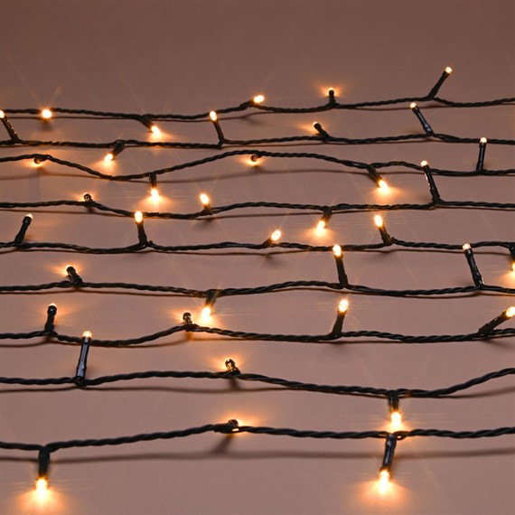 Festive 350 LED Christmas String Lights - Antique Gold (P057404)