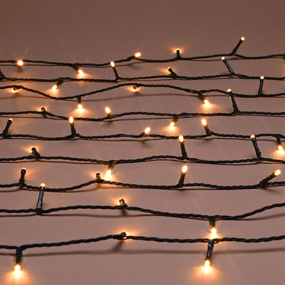 Festive 500 LED Christmas String Lights - Antique Gold (P057411)