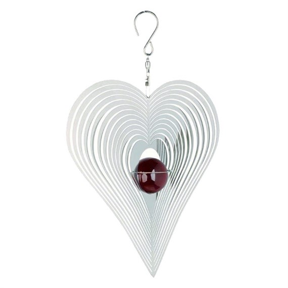 Fountasia 8 inch Cosmo Heart Spinner Red (CS08HE)
