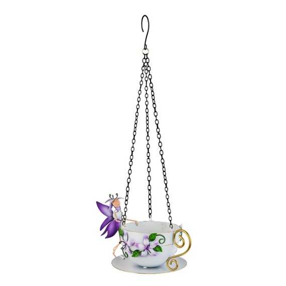 Fountasia Fairy Hanging Teacup Bird Feeder - Lily (390110)