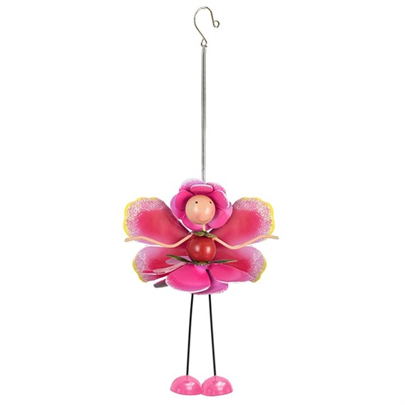 Fountasia Fairy Tinkle Toes Hanging Garden Chime - Rosie Rose (390026)