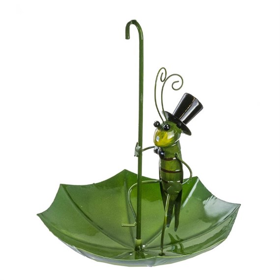 Fountasia Grasshopper Umbrella Luvlies Hanging Bird Feeder (93941)