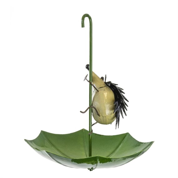 Fountasia Hedgehog Umbrella Luvlies Hanging Bird Feeder (93944)