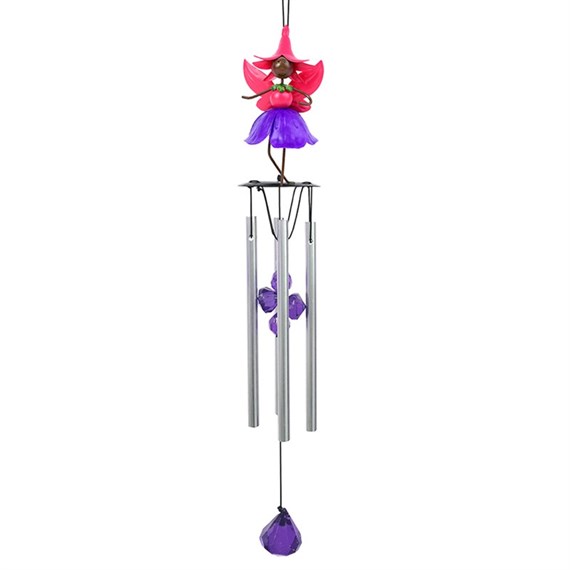 Fountasia Mini Fairy Hanging Wind Chimes - Francesca Fuchsia (390077)