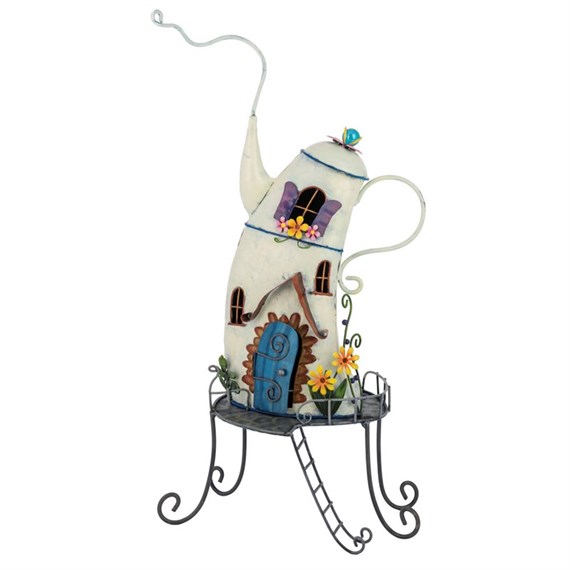 Fountasia Ornament - Fairy Coffee Pot House (390205)