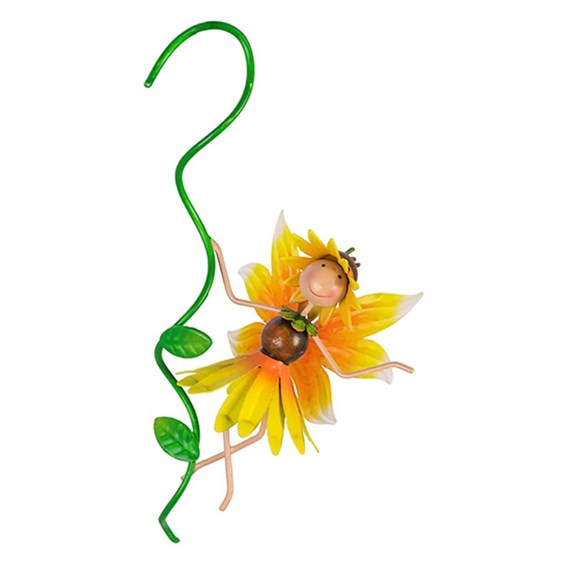 Fountasia Ornament - Fairy Pot Hanger Sunflower 'Honey' (95162)