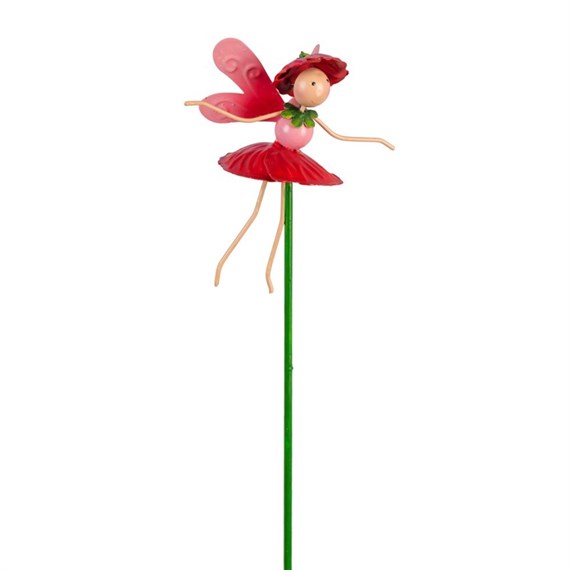 Fountasia Ornament - Fairy Pot Stick Poppy (95159)