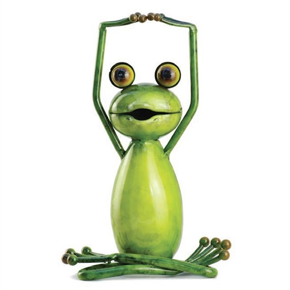 Fountasia Ornament - The Lotus Stretch Frog - Large (93809)
