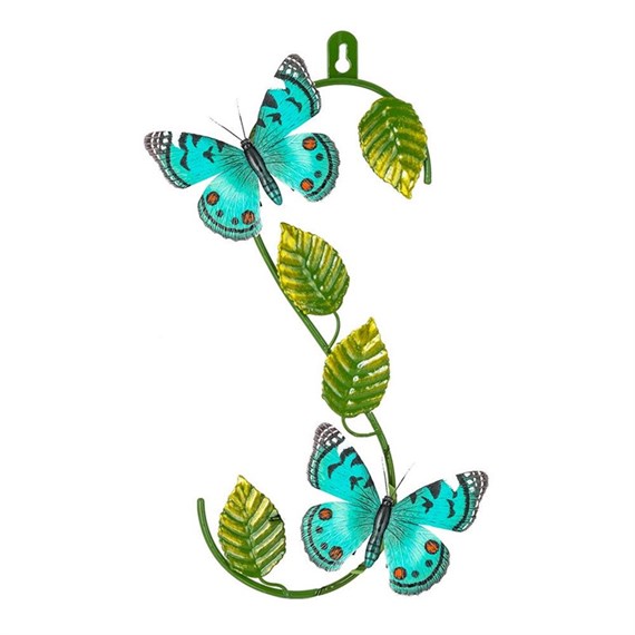 Fountasia Turquoise Butterfly S-Shaped Wall Hanger (440020)