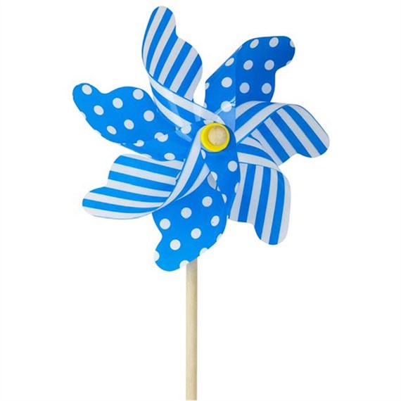 Fountasia Windmill Spinner - Blue Spot/Stripe - Small (88634)