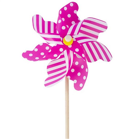 Fountasia Windmill Spinner - Pink Spot/Stripe - Small (88632)