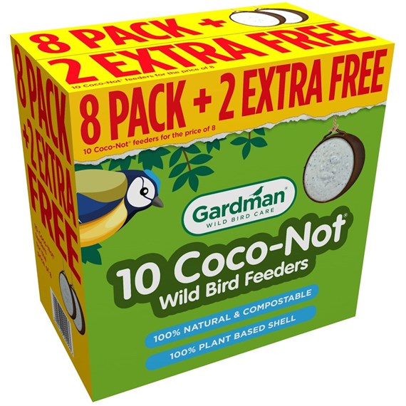 Gardman Coco-Not Wild Bird Feeder 10 Pack (A04234)