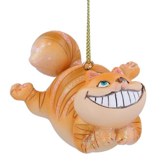 Gisela Graham Christmas Alice In Wonderland Cheshire Cat Hanging Christmas Tree Decoration (10679)