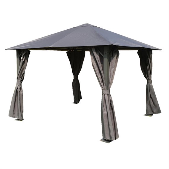 Glendale Highfield Metal Gazebo Grey 2.5x2.5M (GL1707)