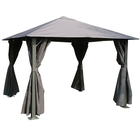 Glendale Highfield Metal Gazebo Grey 3x4m (GL1802)