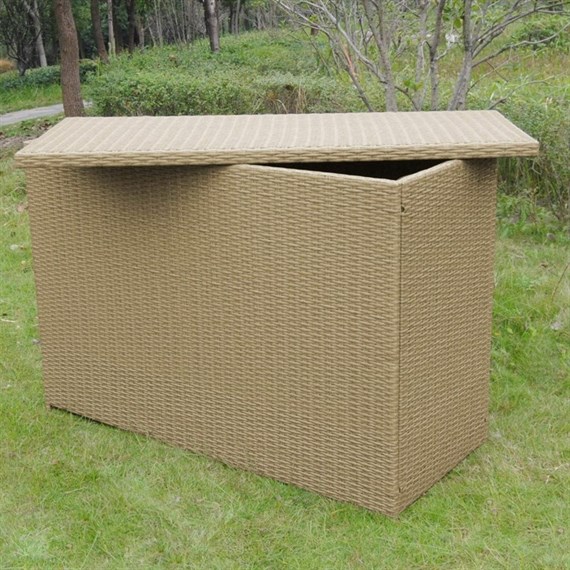 Glendale Rattan Outdoor Garden Furniture Cushion Box Latte (GL1891)