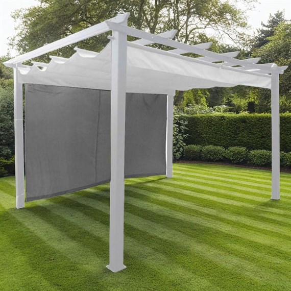 Glendale Single Curtain Side for Seville Gazebo 4m Grey (GL1698)