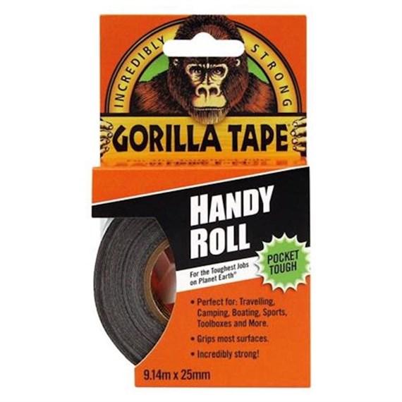 Gorilla Tape Handy Roll 9 metre Black (714121)