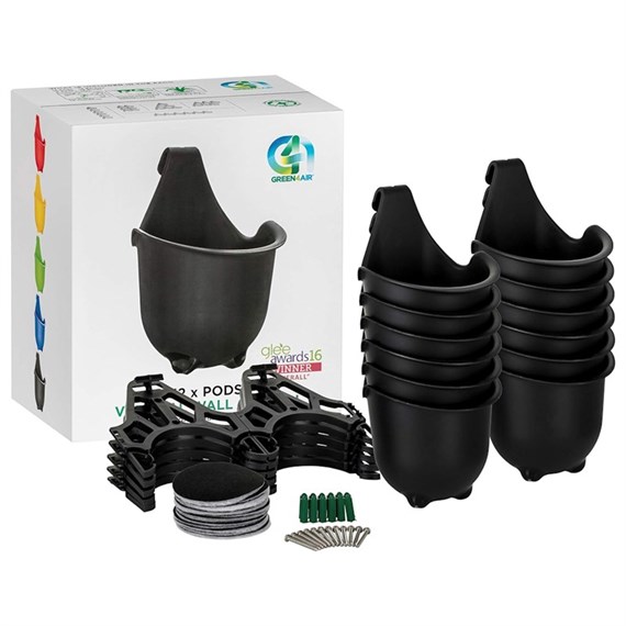 Green4Air 12 Pod Greenwall Vertical Gardening Starter Pack