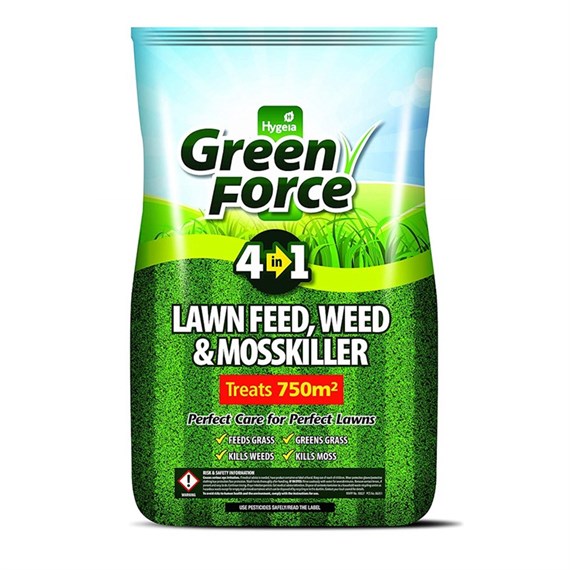GreenForce Lawn Feed Weed & Mosskiller 750m2 (15kg Bag) (G21022)