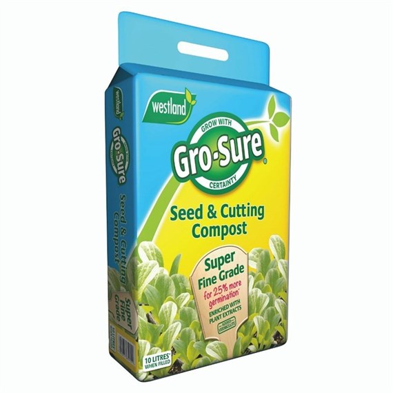 Westland Gro-Sure Seed & Cutting Compost Pouch - 10L (11200001)