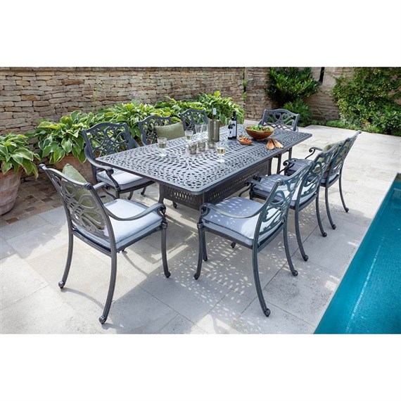 Hartman Capri 8 Seat Rectangular Outdoor Garden Furniture Dining Set