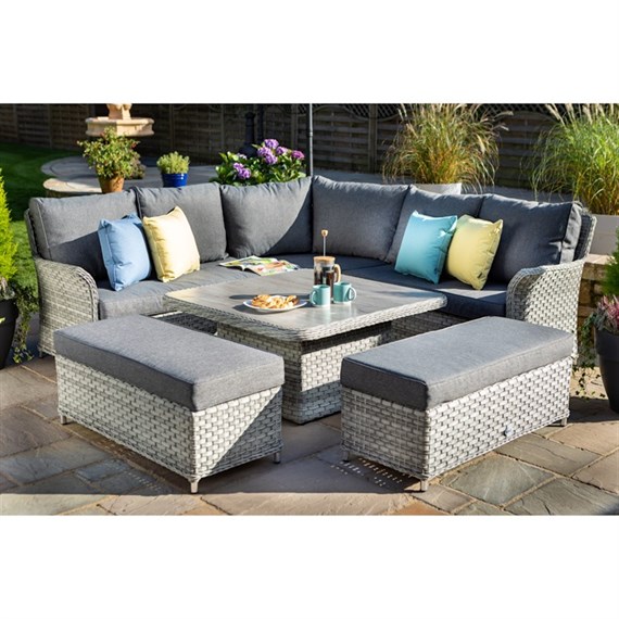 Hartman Heritage Tuscan Grand Square Casual Set Outdoor Garden Furniture Dining Set (858492)